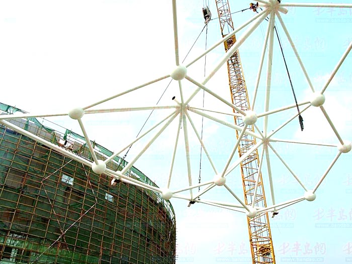樟树体育馆网架安装